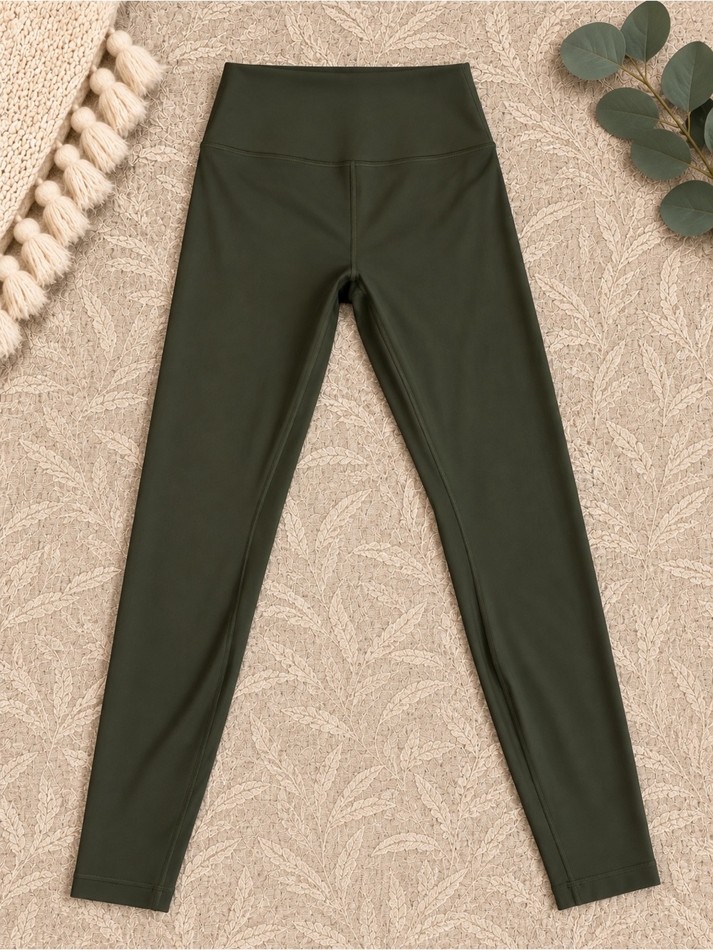 Lululemon Wunder Under Luxetreme High-Waist Olive Green Leggings